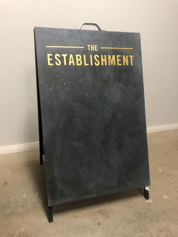 The Establishment sign